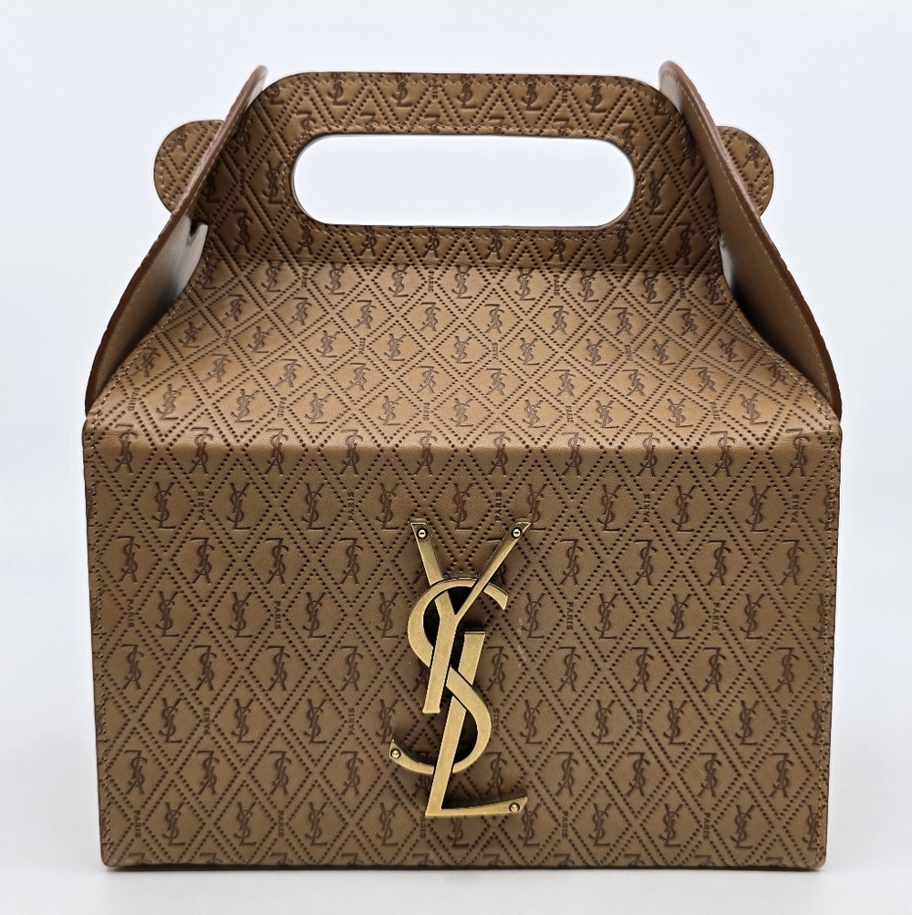 YSL Take-Away Box in Vegetable-Tanned Leather